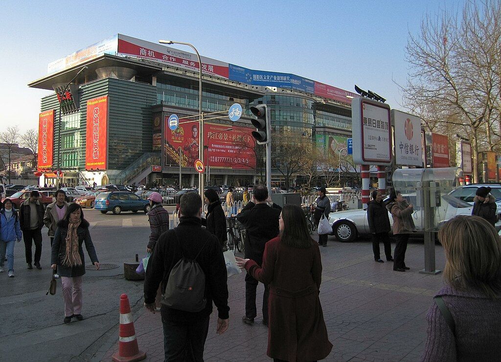Silk Market in Beijing, China