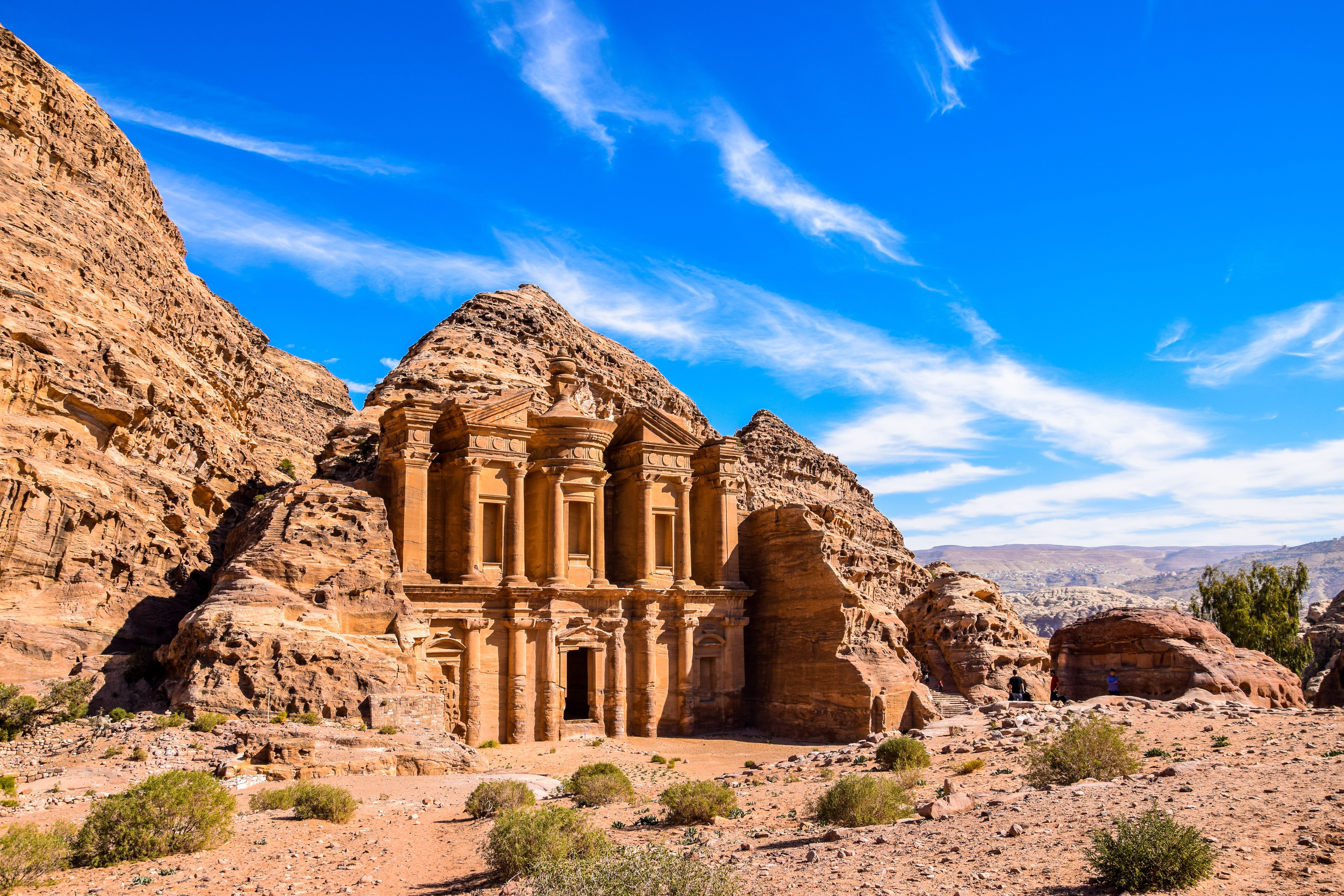 An image of Ad Deir in Petra, Jordan,