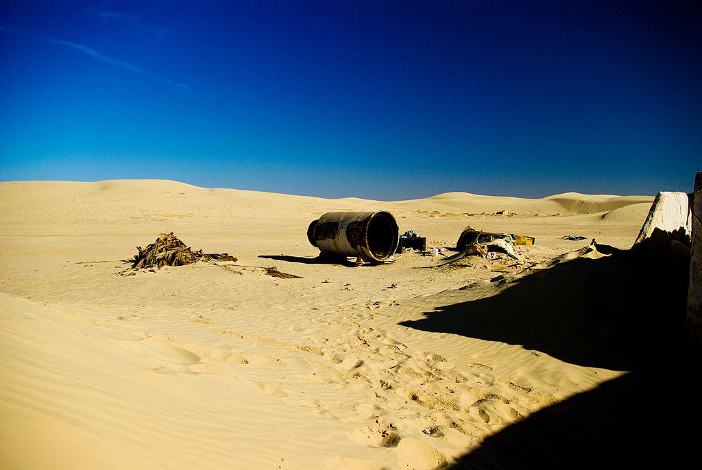 The original Star Wars set in the middle of the Tunisian desert