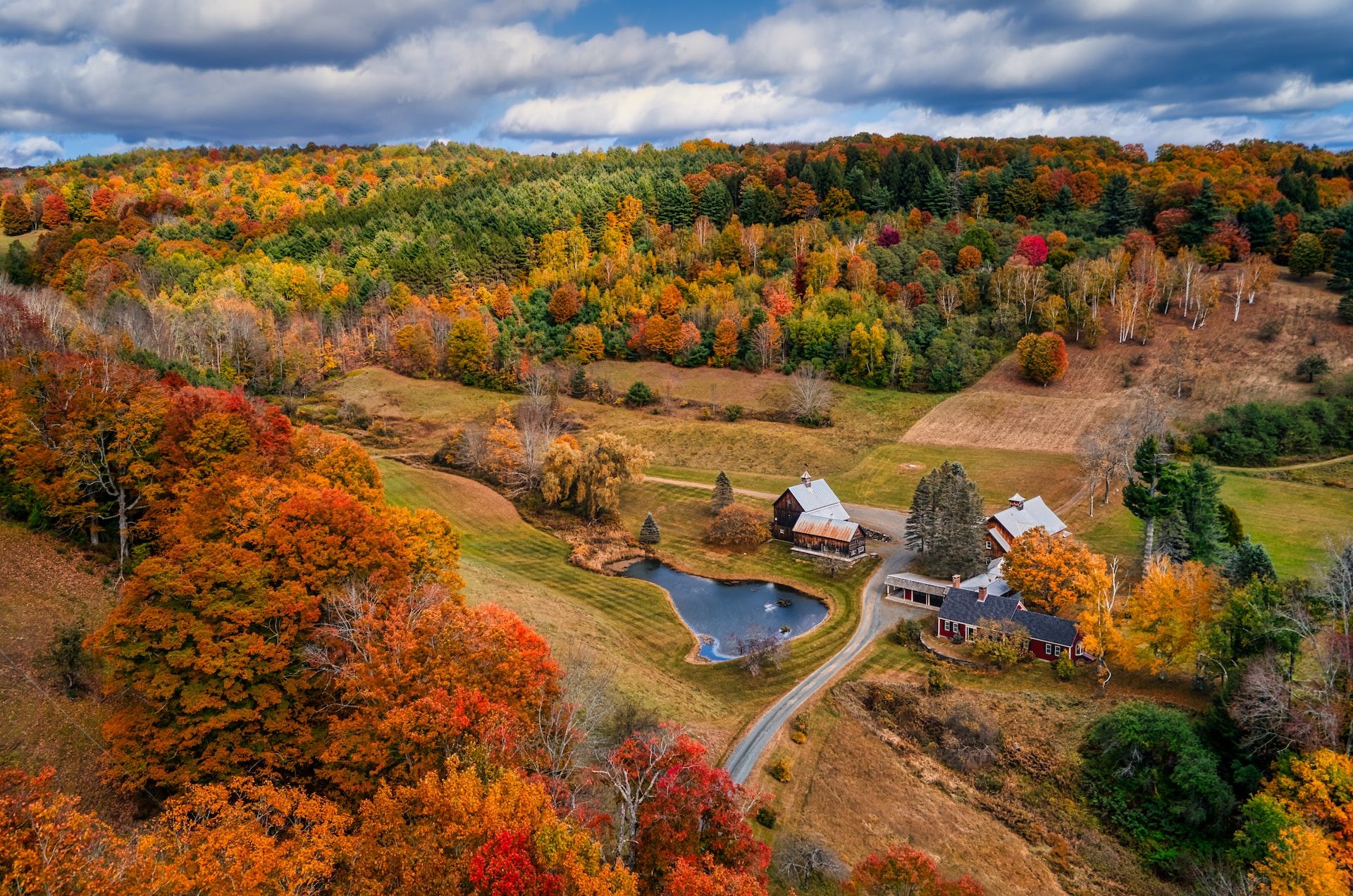 Vermont countryside in Fall