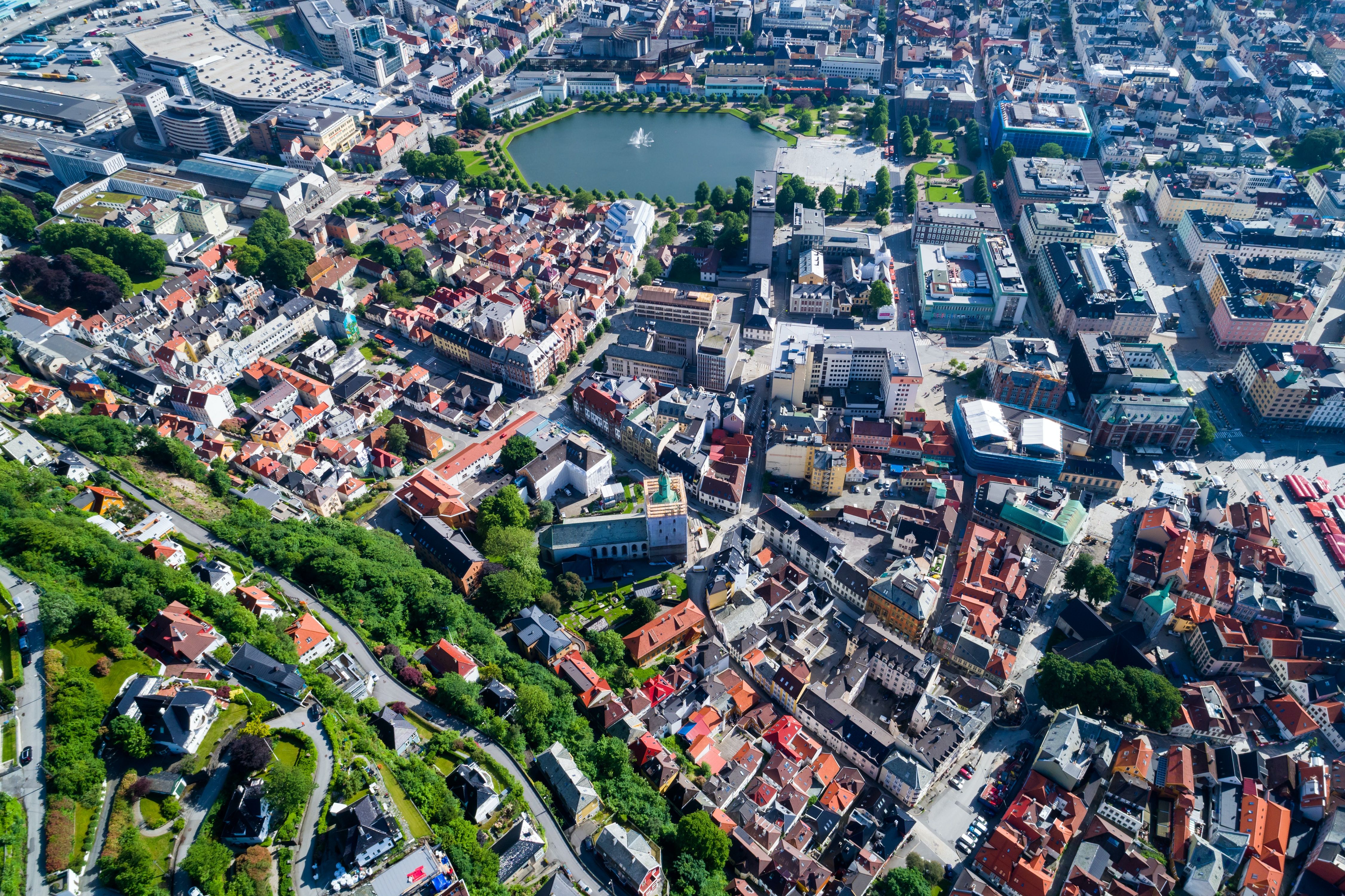 City view of Bergen, Norway