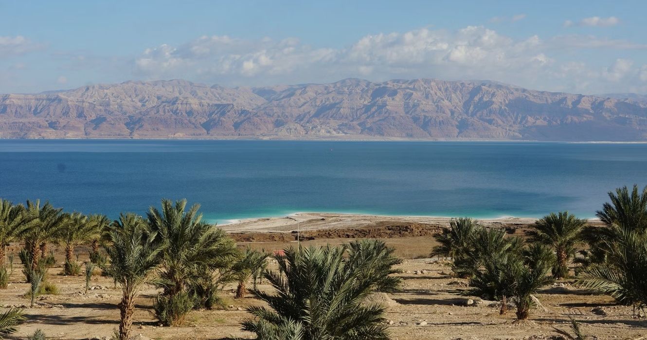 View of Dead Sea Jordan Rift Valley