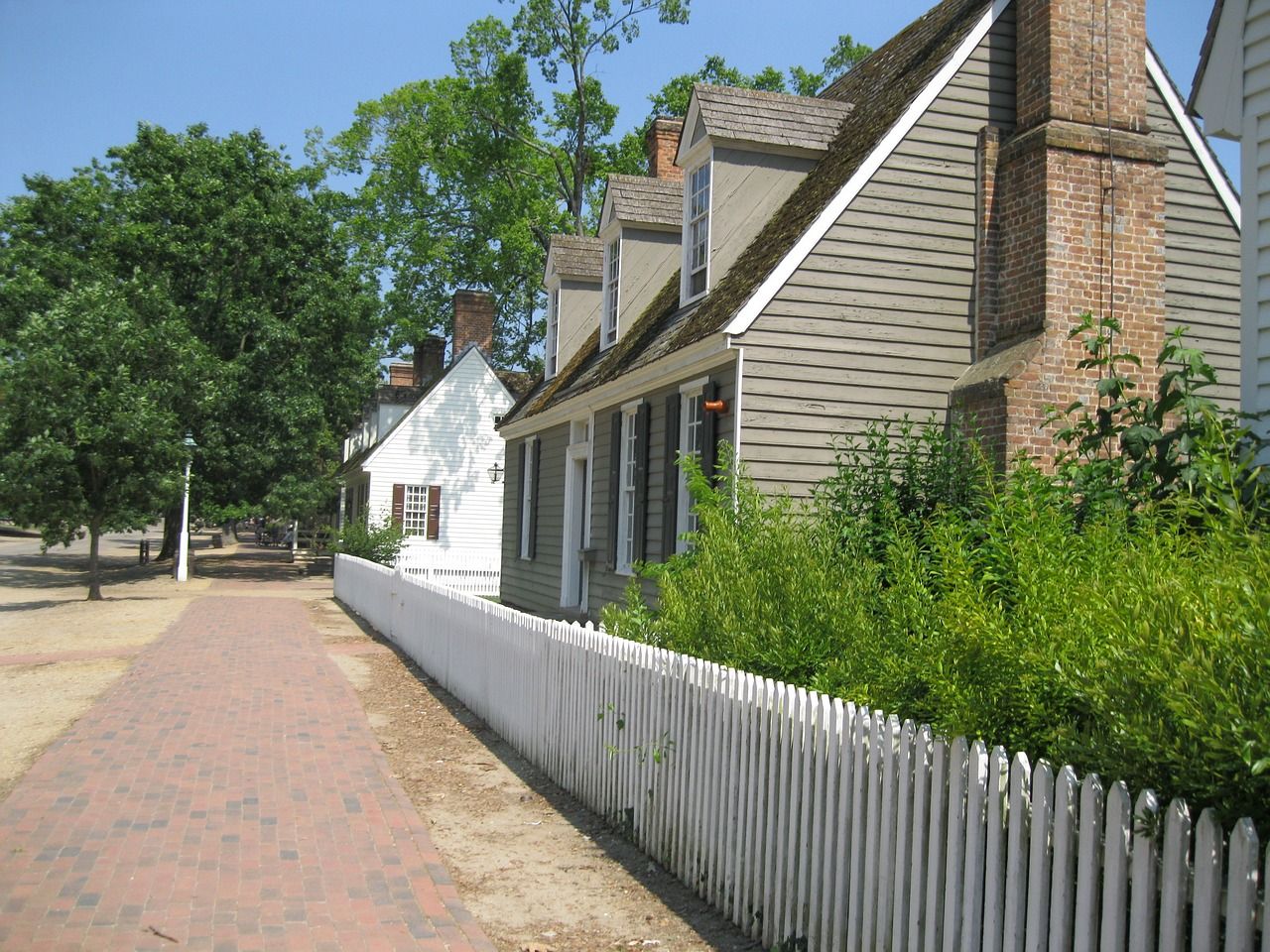 A path in Colonial Williamsburg