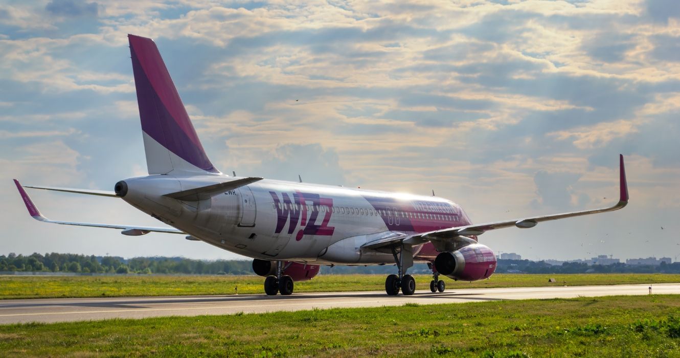 Wizz Airlines plane on a runway