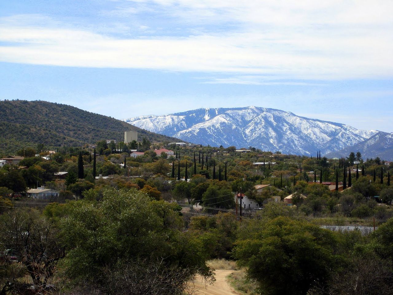 Oracle, Arizona with Mt. Lemon in the background