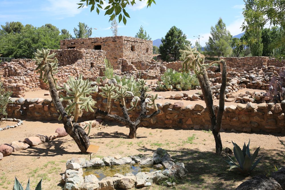 Indian ruin Besh-Ba-Gowah in the City of Globe, Arizona
