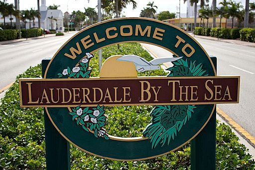 Lauderdale-By-The-Sea Welcome Sign