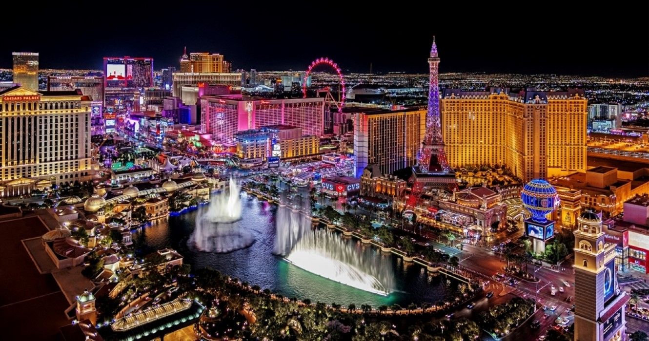 Panoramic view of the Las Vegas Strip, Las Vegas
