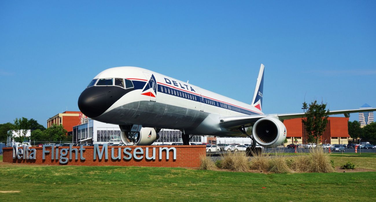 Planes on exhibit at the Delta Flight Museum