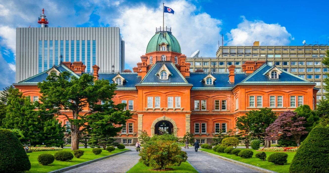 The historic Former Hokkaido Government Offices in Sapporo, Hokkaido, Japan