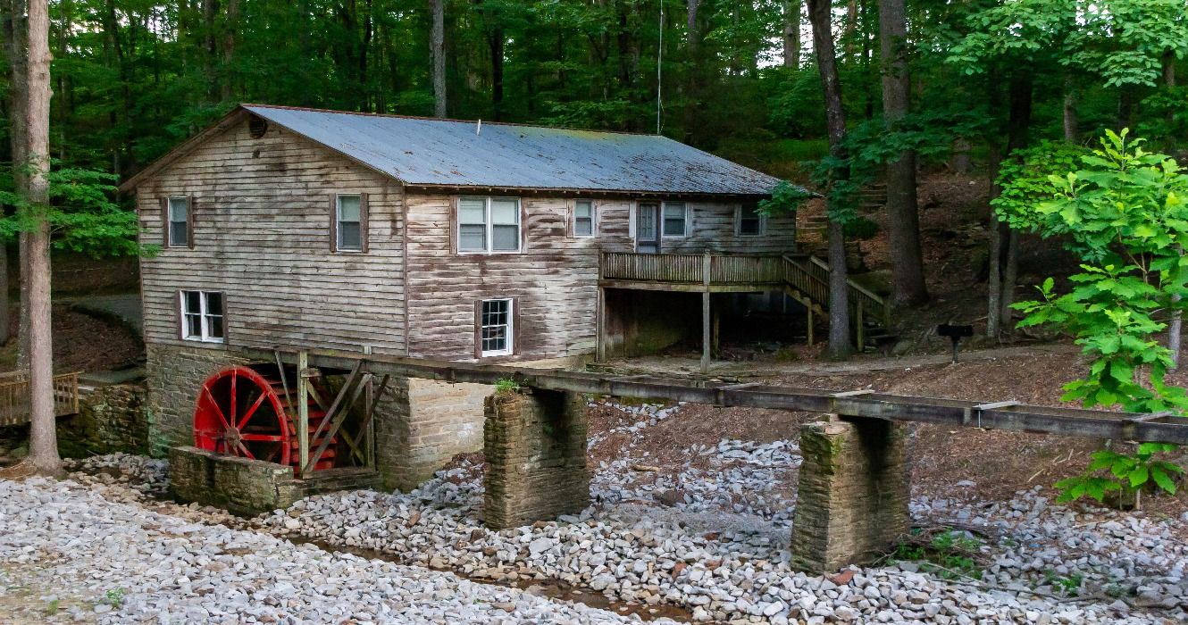 Old Country Grain Mill on the Creek in Cullman, Alabama, AL, USA
