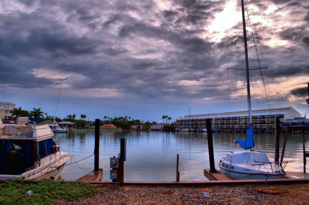 Sailboat in Port Isabel, Texas