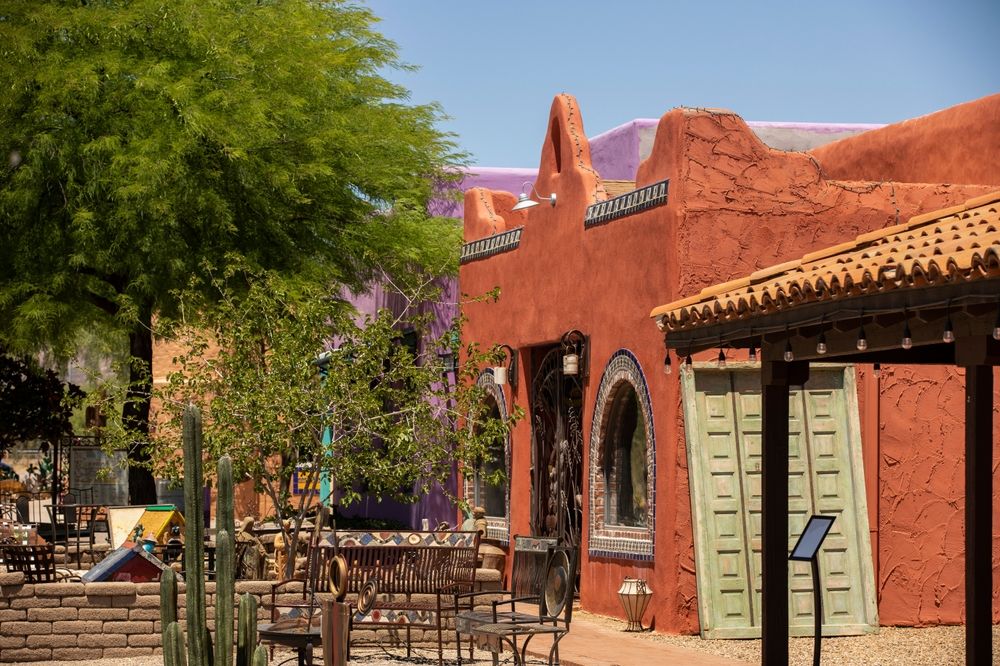 The historic downtown area of Tubac, Arizona, USA