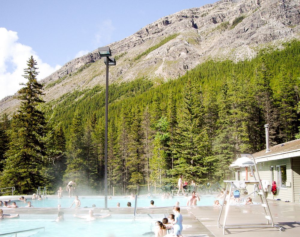 Miette Hot Springs, Jasper, Canadian Rockies, Alberta, Canada
