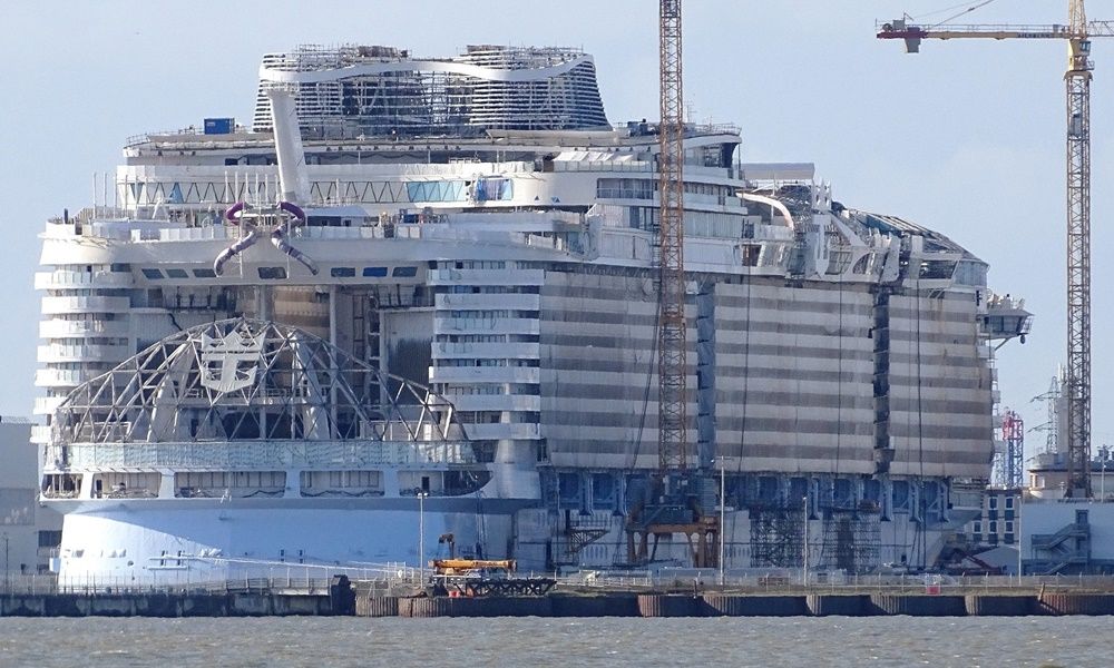 Utopia of the Seas under construction