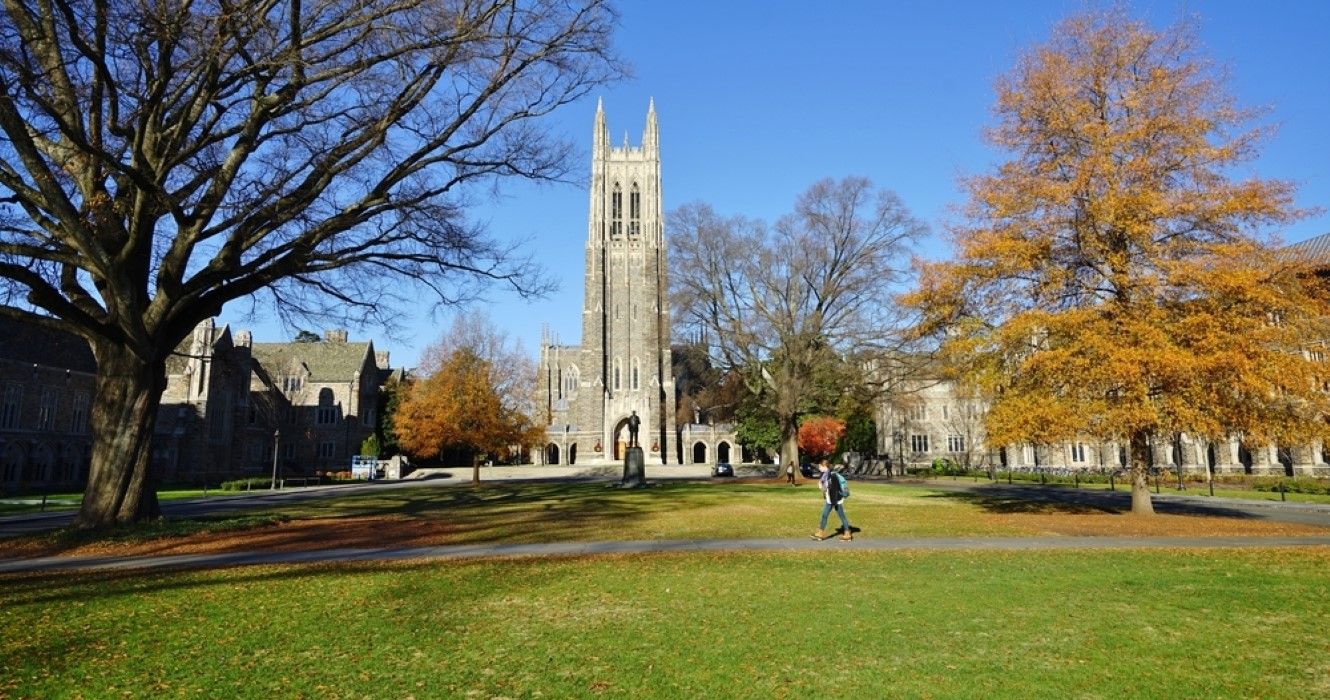 View of the Duke University campus, Durham, North Carolina