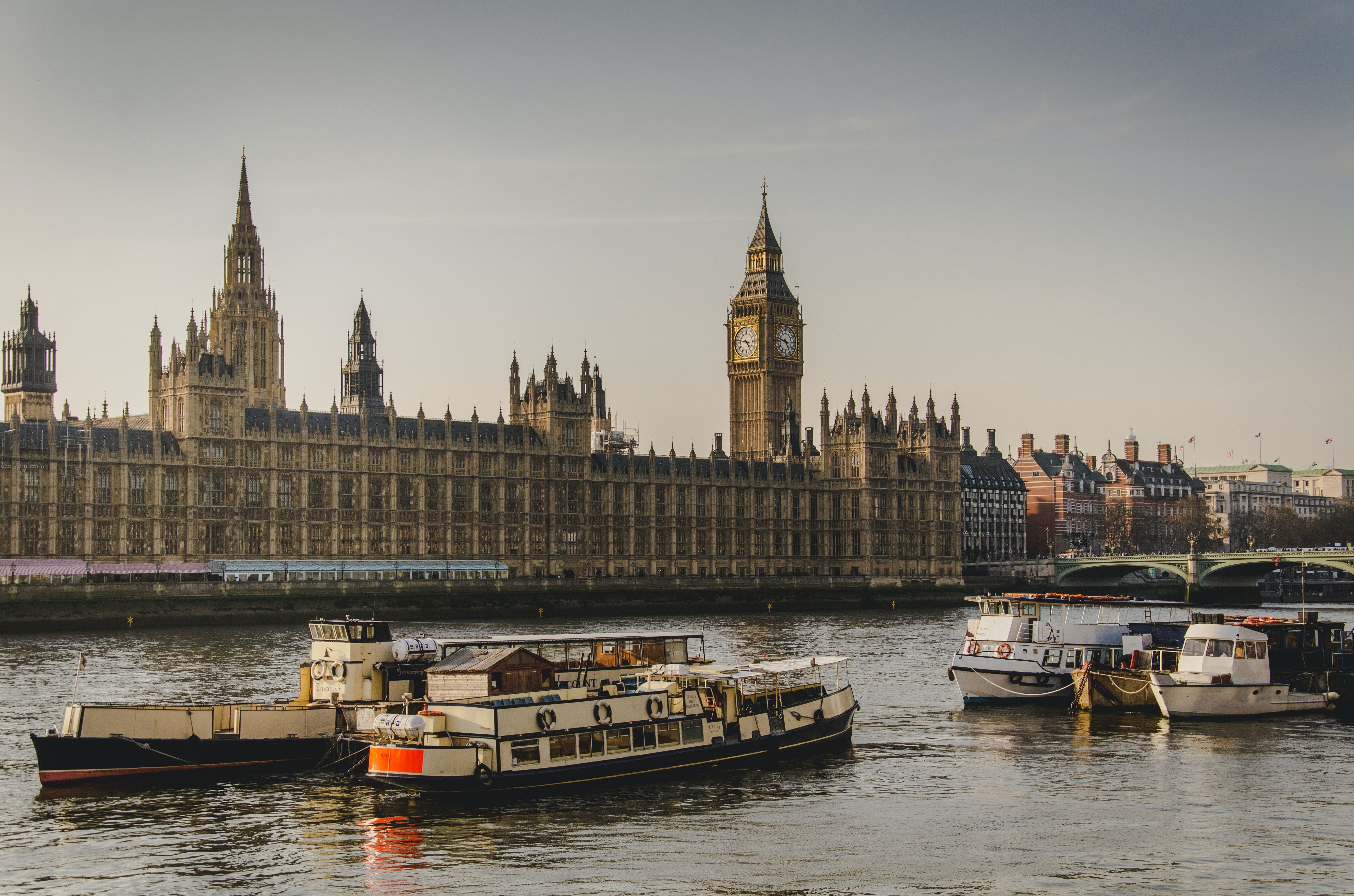 The huge Westminster Palace