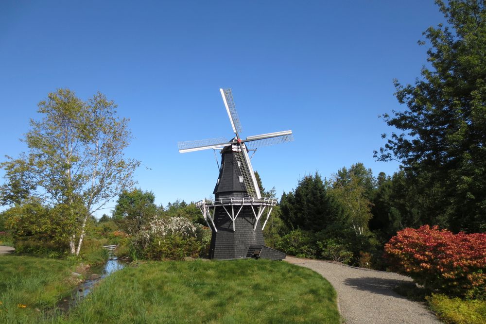 Windmill in the Kingsbraegarden, St Andrews, New Brunswick, Canada
