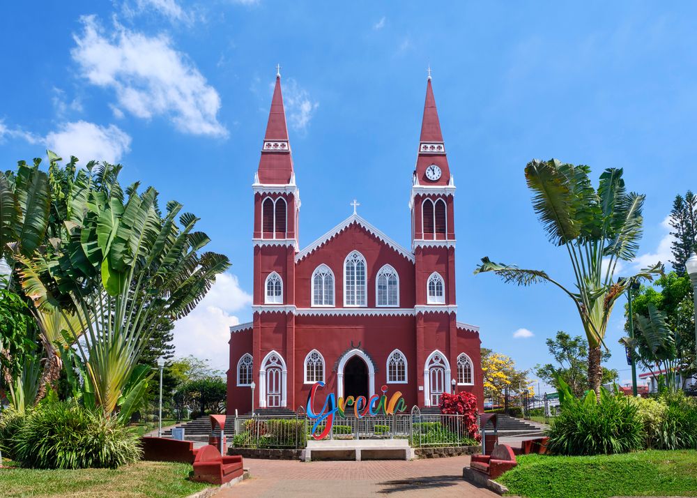 Catholic church in Grecia, Costa Rica