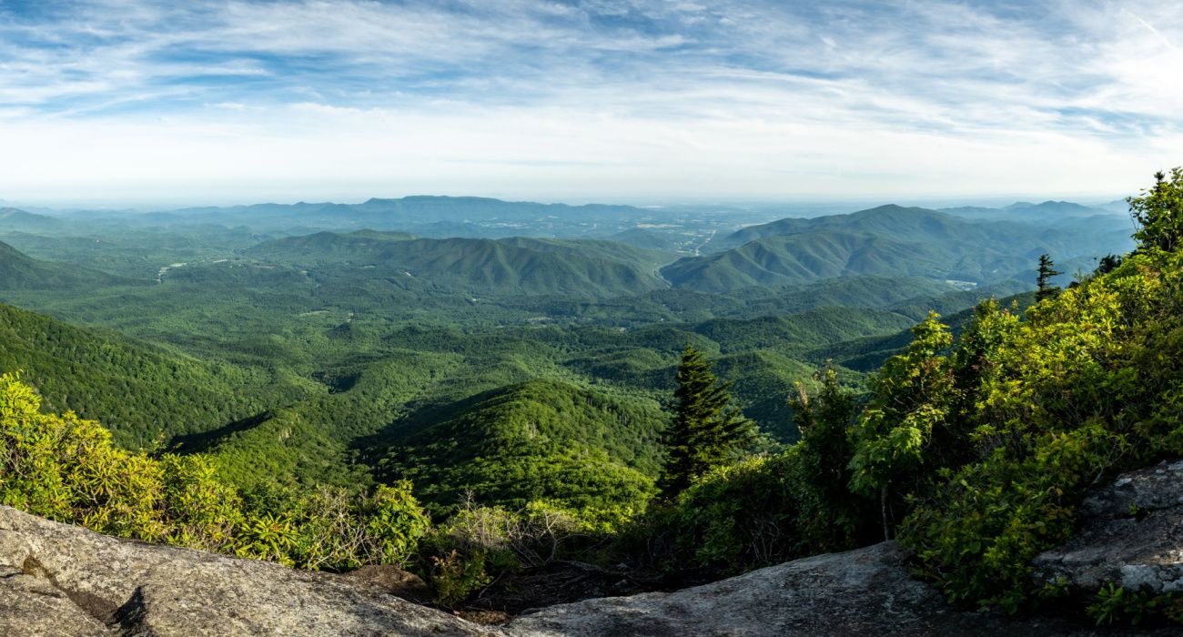 Green Valley in the Smokies from the Mount Cammerer Trail near Hartford, Tennessee