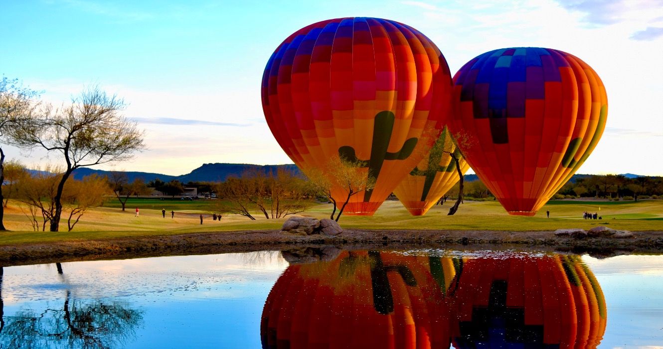 Hot air balloons in Peoria, Arizona