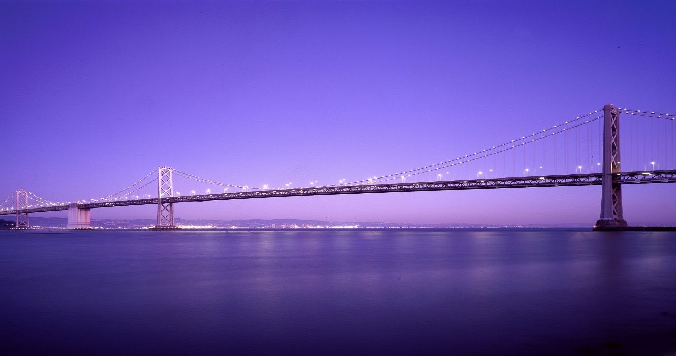 Bridge leading into Bay Area, California