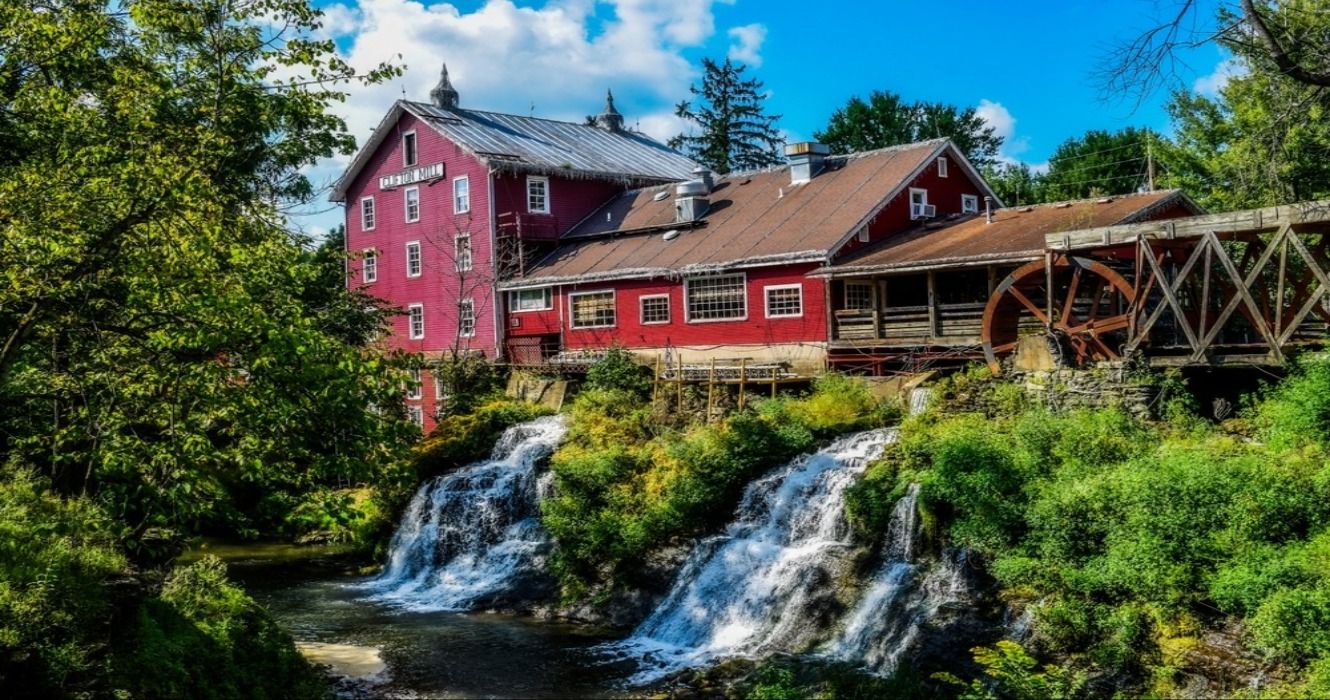 The famous Cliffton Mill in Yellow Springs, OH, Ohio, USA
