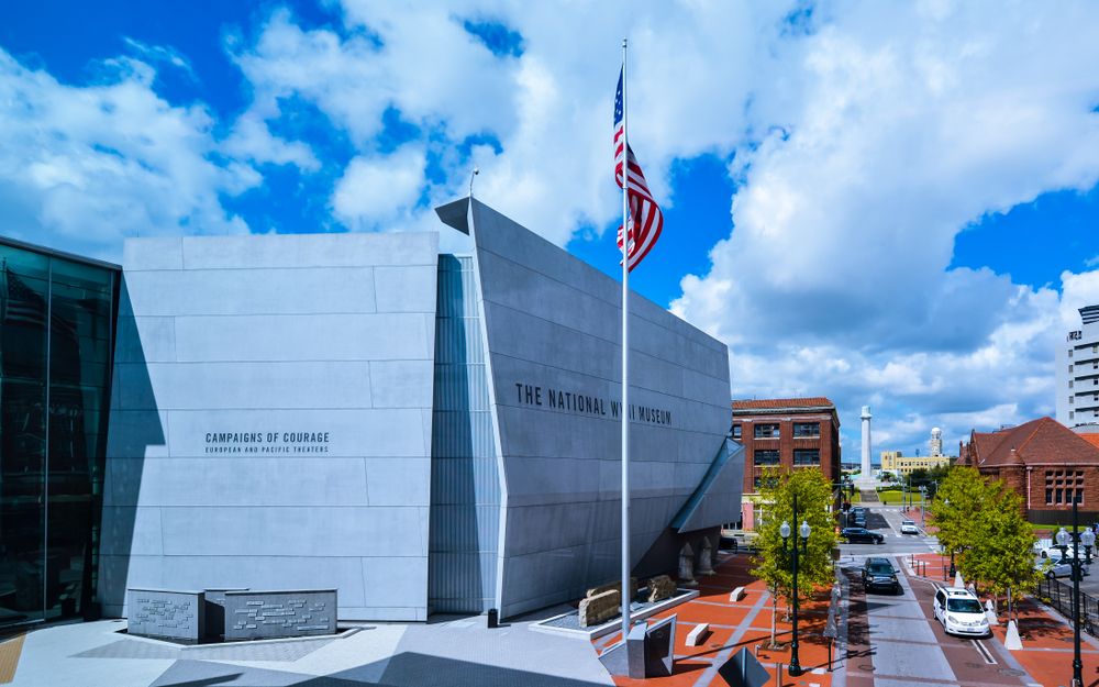 The National World War II Museum, formerly the D-Day Museum, in New Orleans, Louisiana, USA