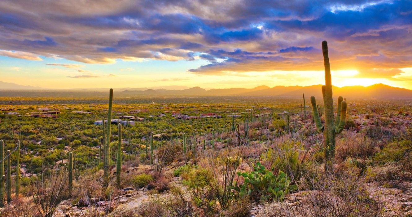 Sunset over Tucson, Arizona
