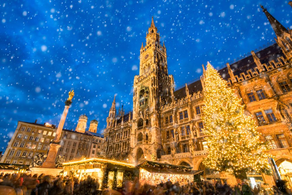Traditional Christmas market in Munich, Germany