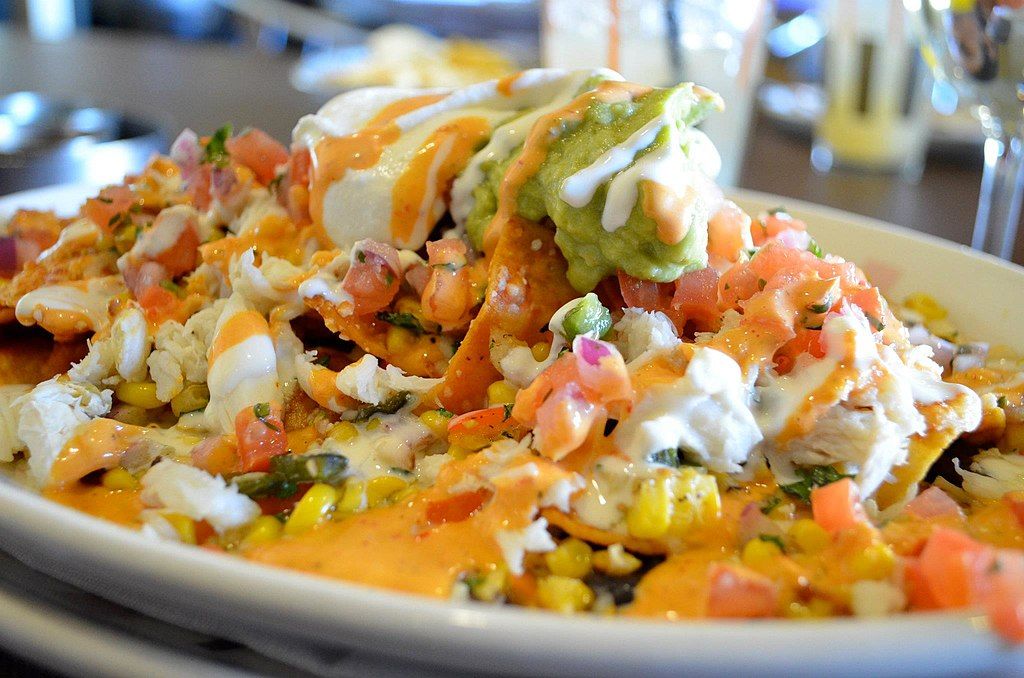 Crab nachos at Border Grill at Mandalay Bay in Las Vegas, Nevada