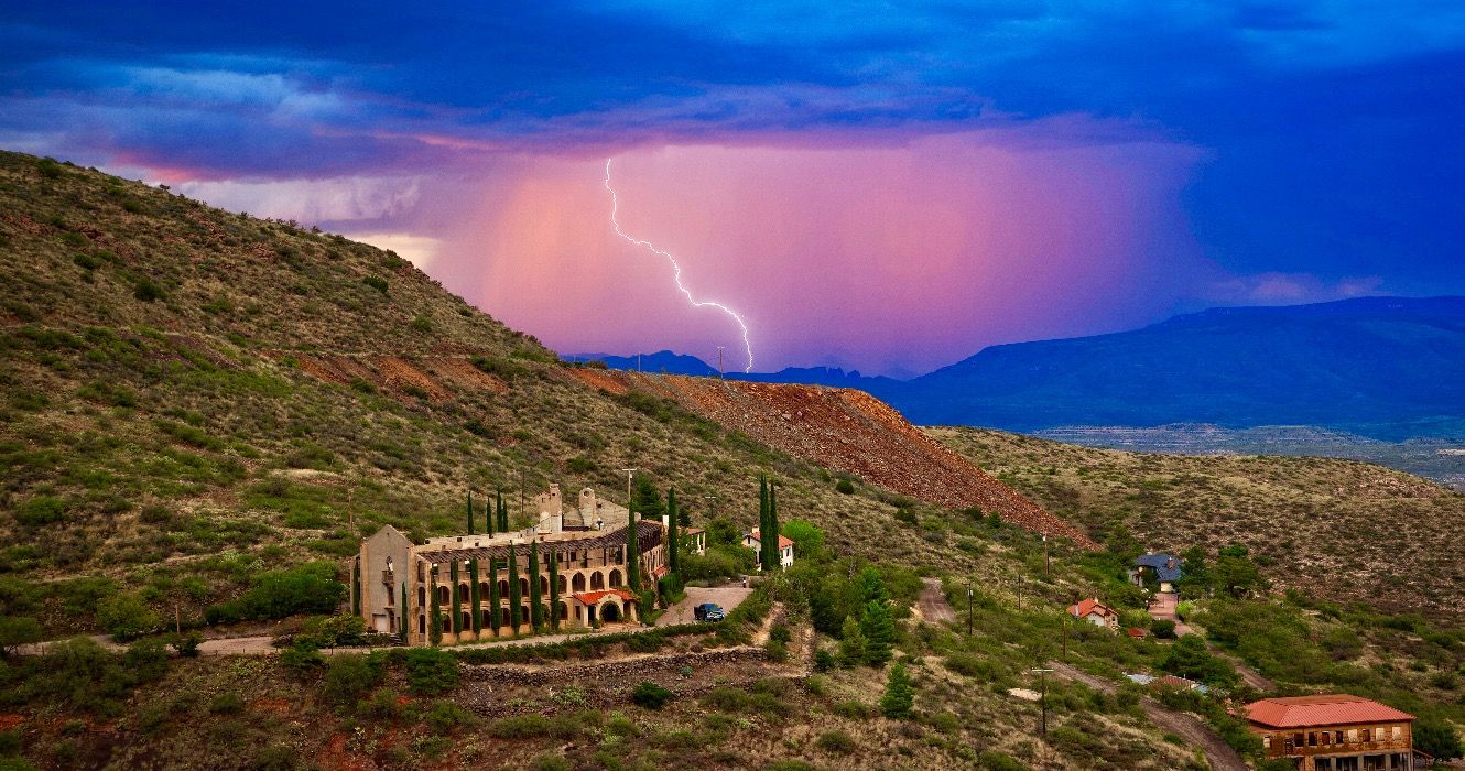 A winter storm brought much-needed snow to the historic town of Jerome, Arizona.