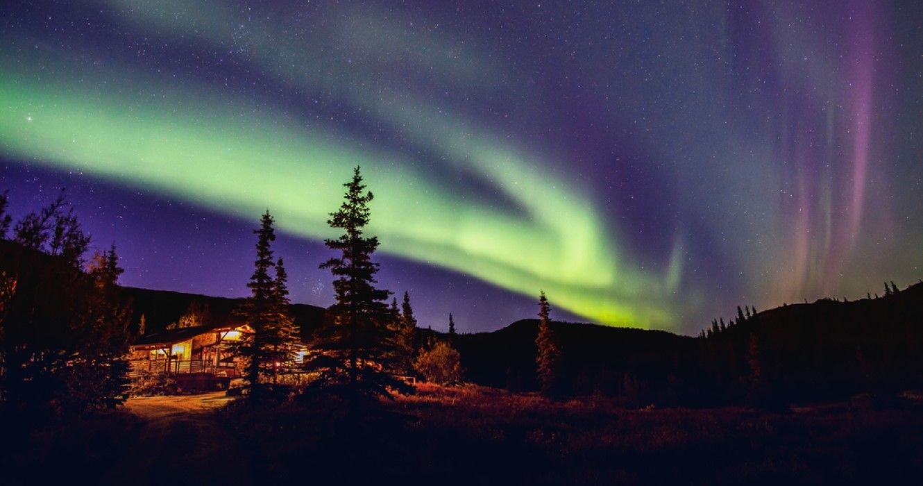 Northern lights in Denali National Park, Alaska
