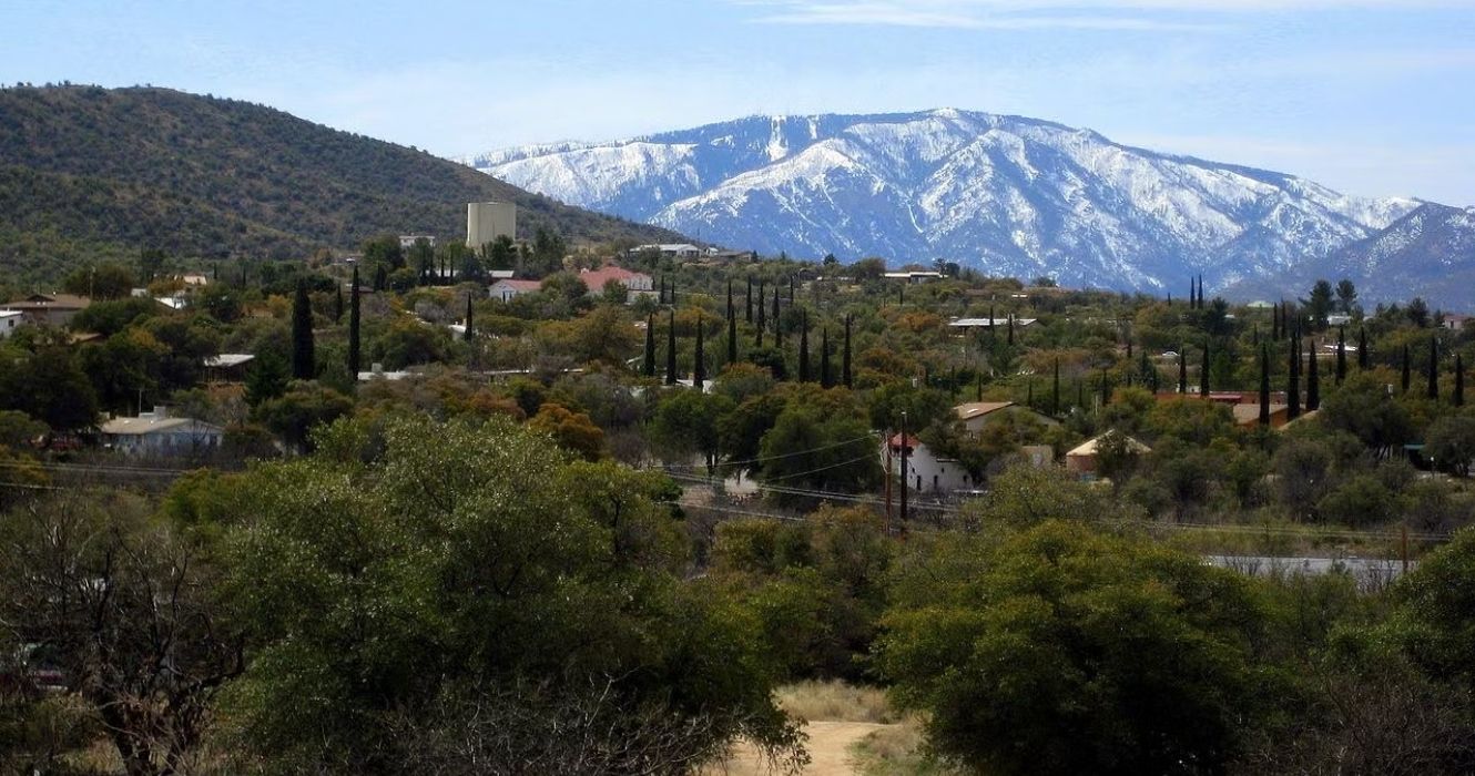 Oracle, Arizona, with Mt. Lemmon in the background 