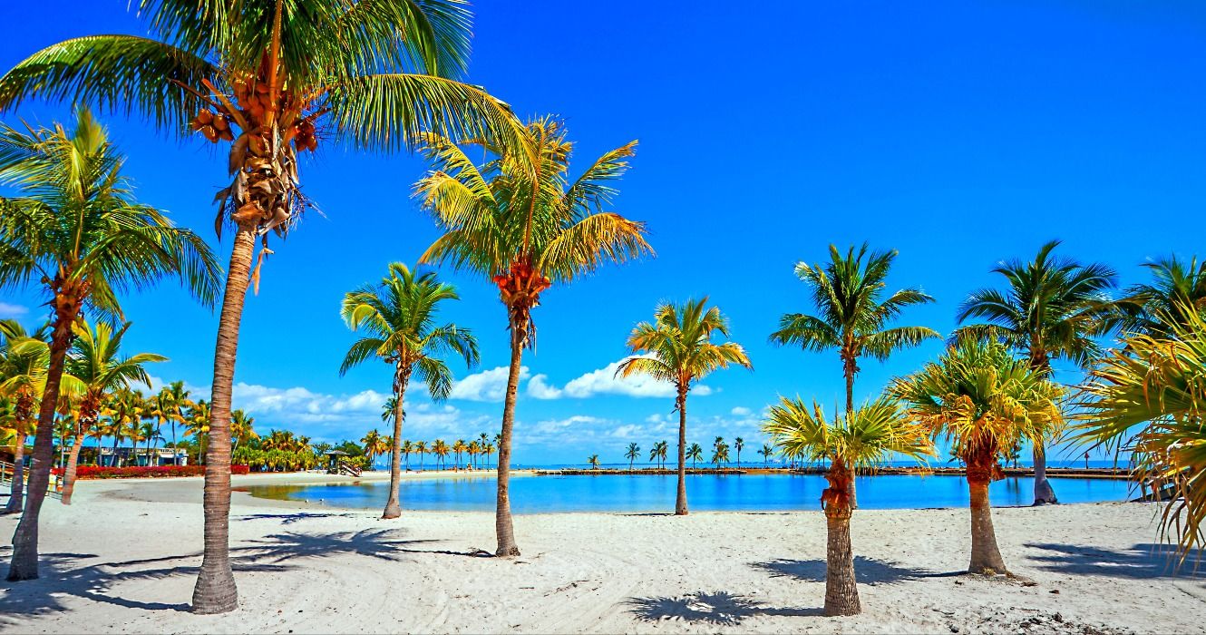 The Round Beach at Matheson Hammock County Park in Miami, FL, Florida, USA
