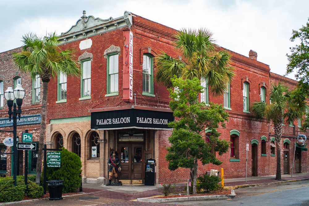 Palace Saloon in the Famous Prescott Building in Downtown Fernandina Beach on Amelia Island, FL, Florida, USA