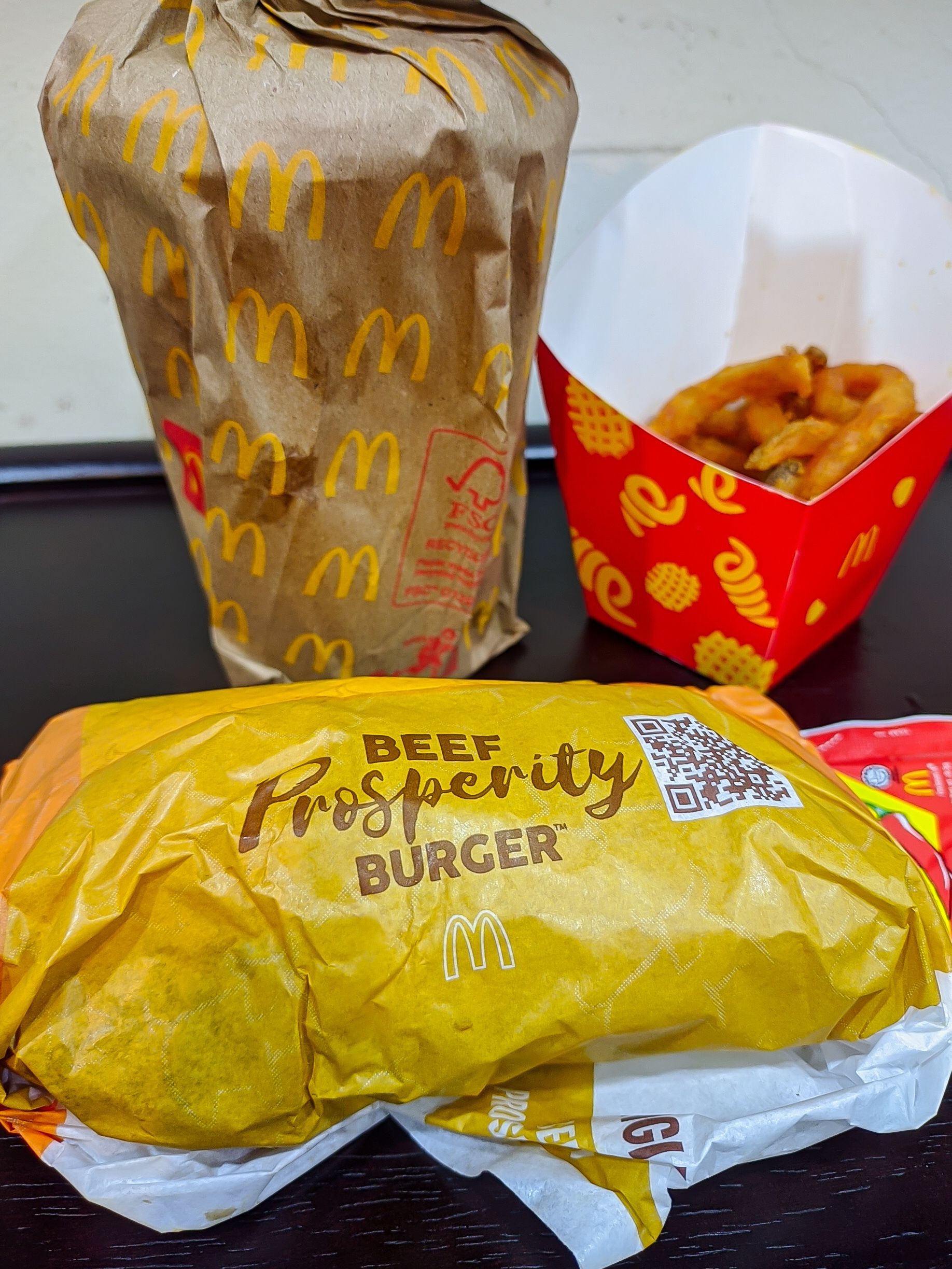 The beef Prosperity Burger at McDonald's in Asia