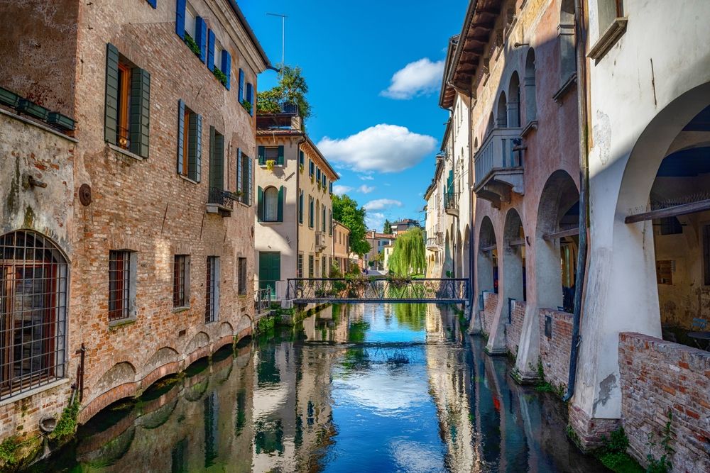 Treviso in Veneto on the river Sile, Italy