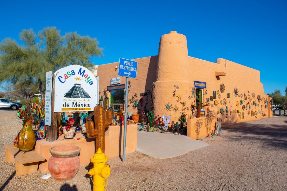 Tubac Plaza in the heart of Tubac's historic town.