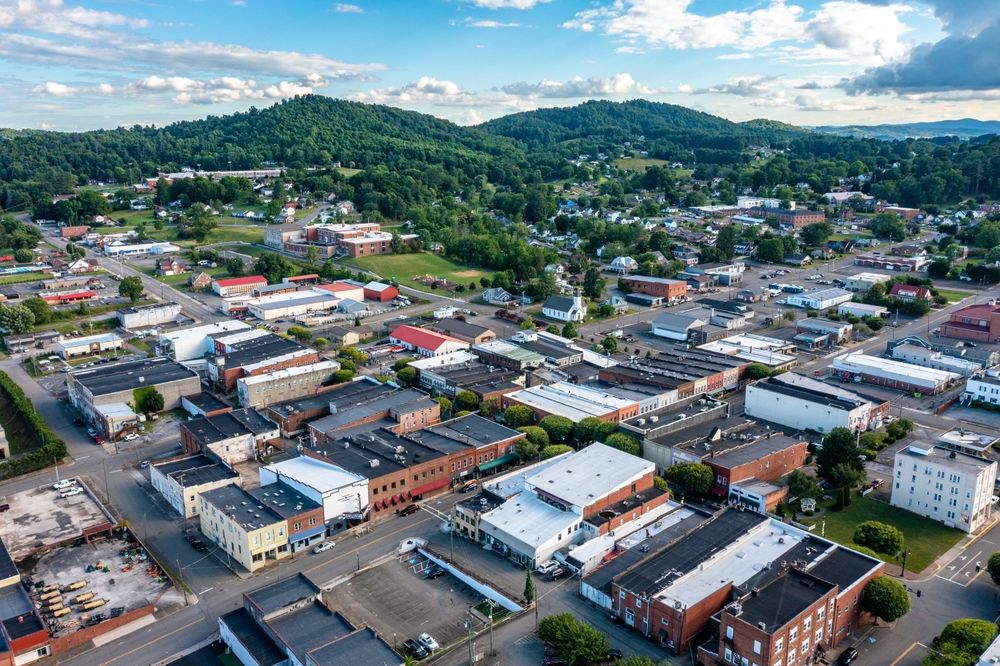 Downtown Galax in Virginia, USA