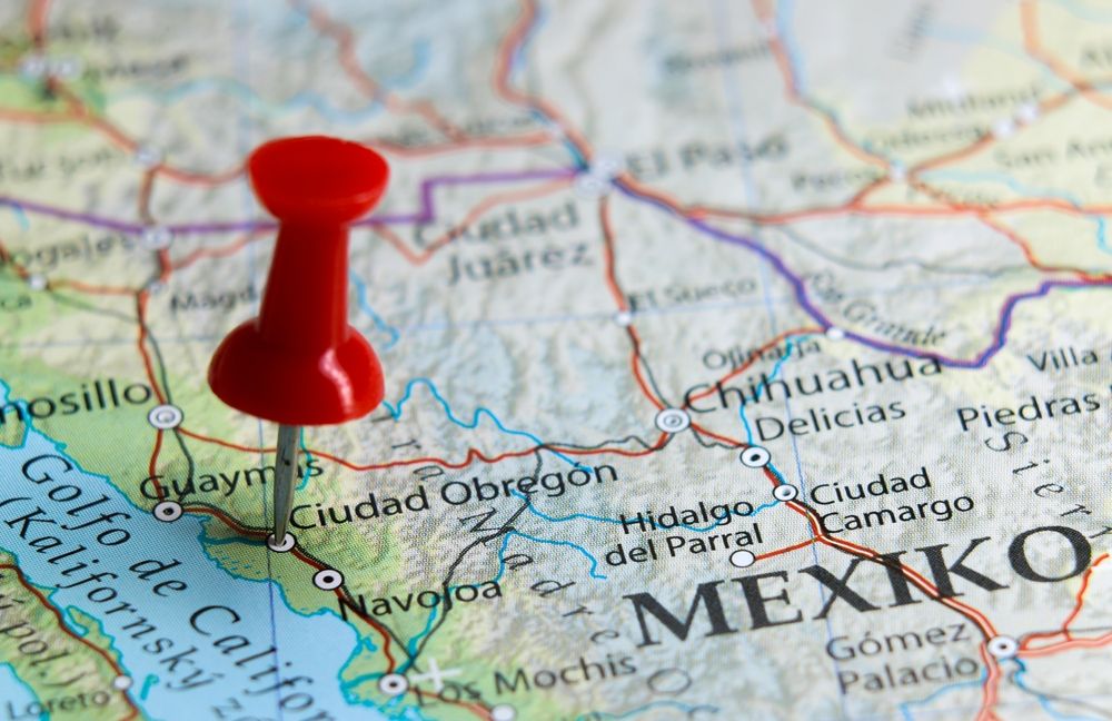 Ciudad Obregón, Mexico, pin on map