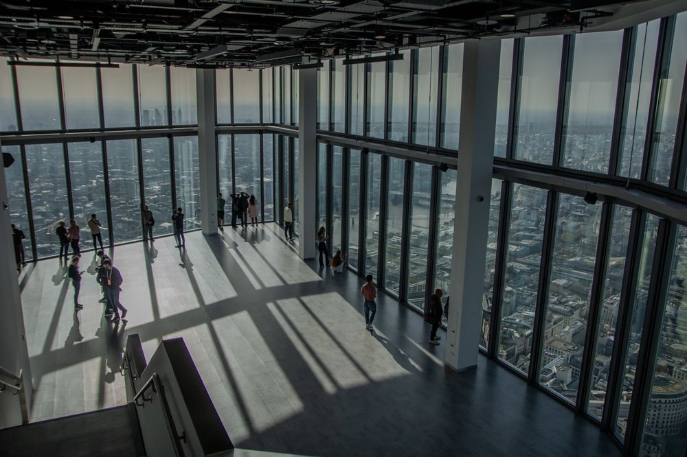 Horizon 22, the highest viewing platform in London at 22 Bishopsgate near Liverpool Street station, London, UK