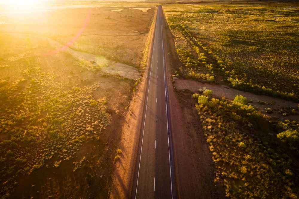 Aerial photograph of Great Northern Highway