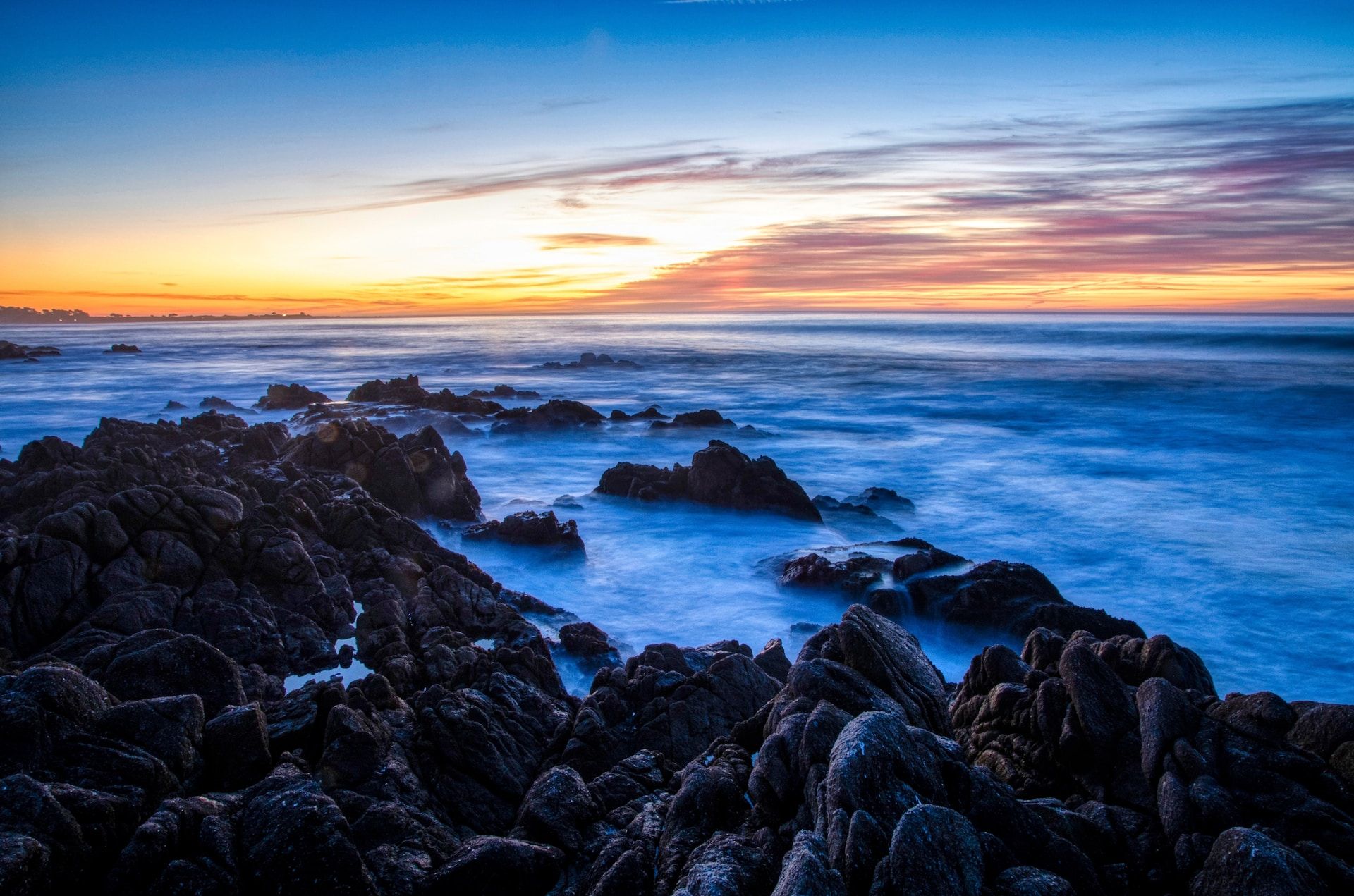 Sunset at Asilomar State Beach