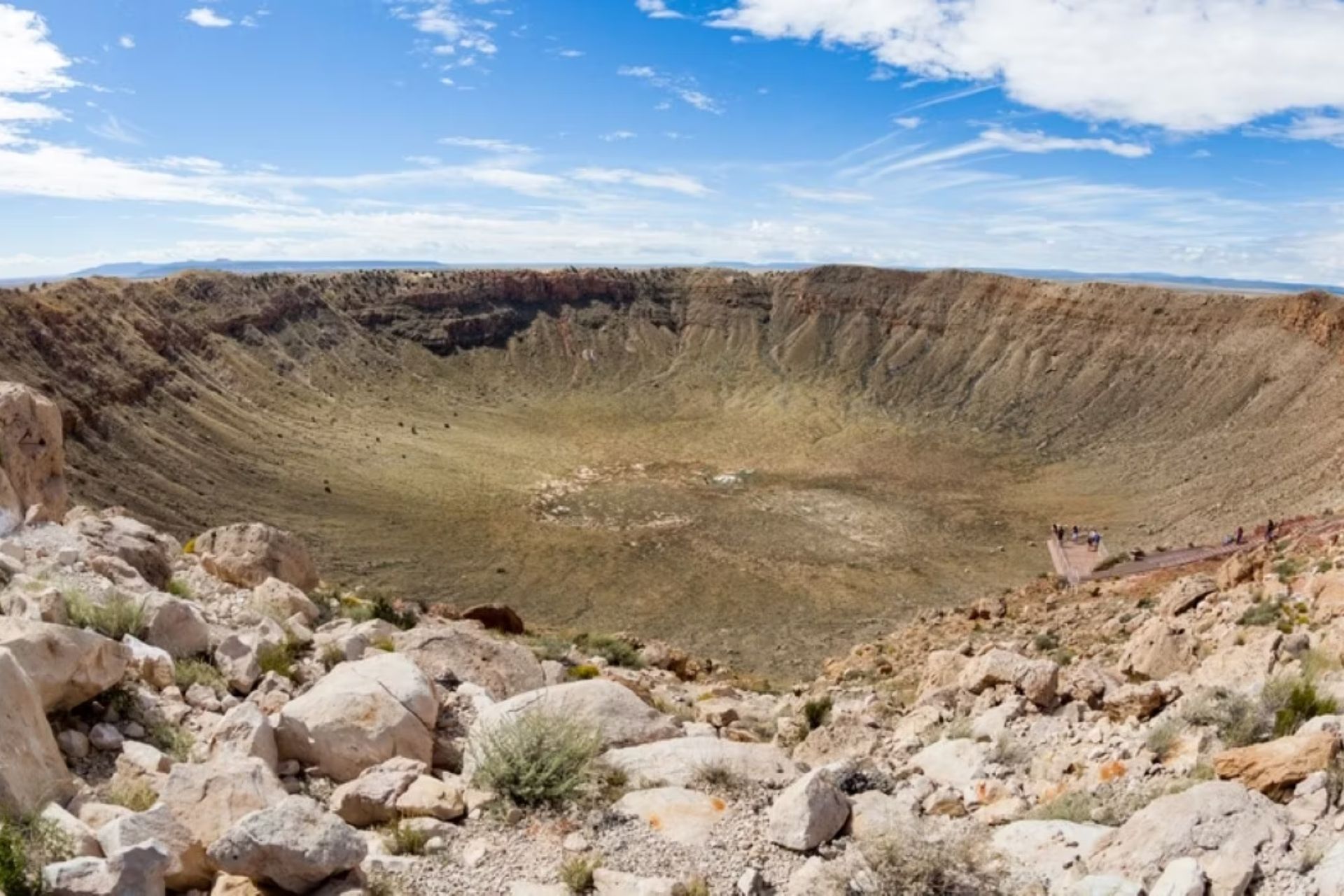 View of the Meteor Crater, Winslow, Arizona 