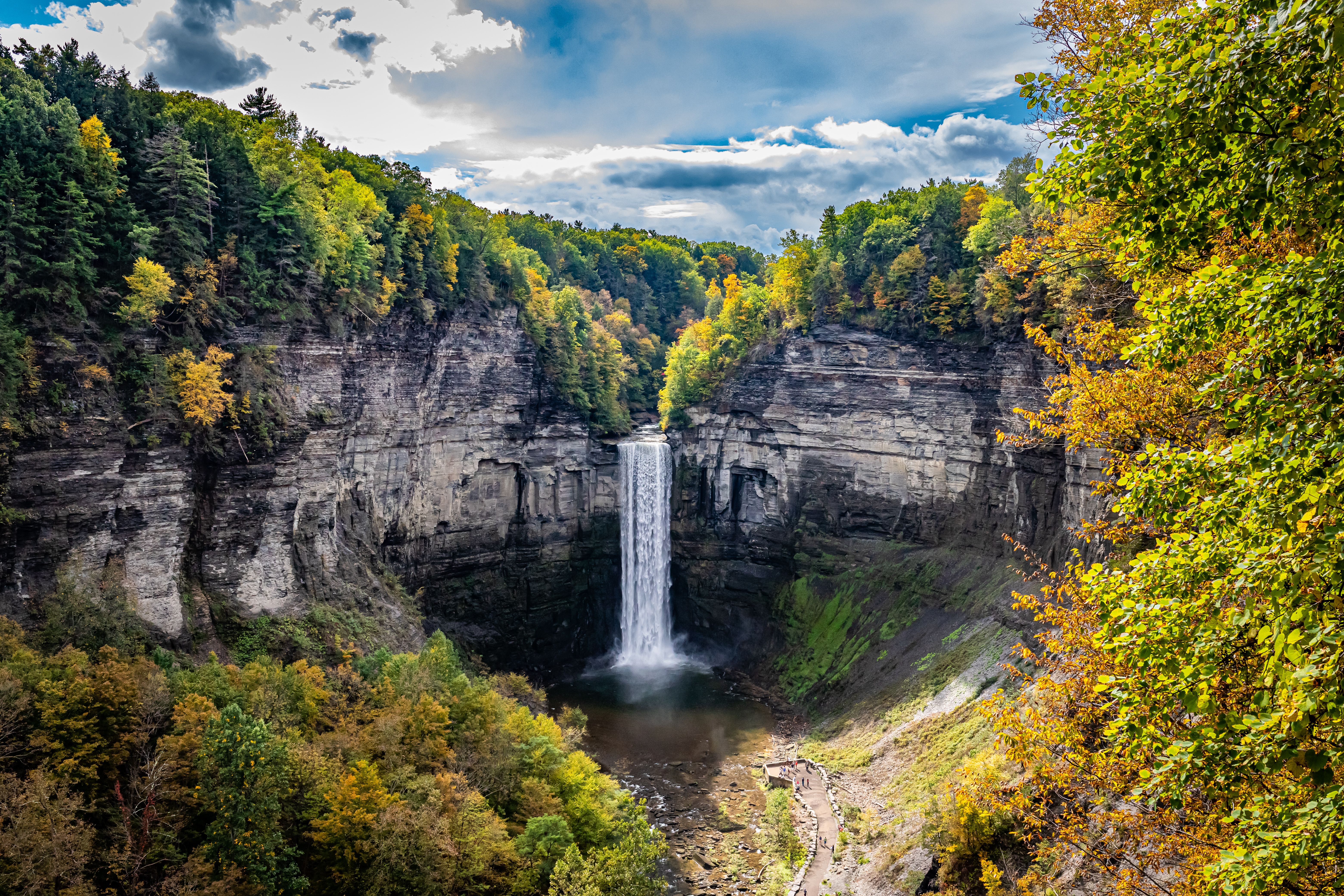 Taughannock Falls during Autumn