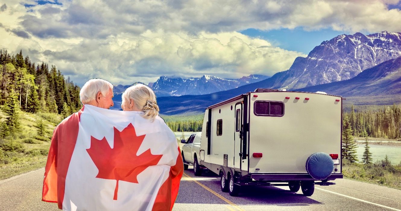 Retired couple in Canada on road trip