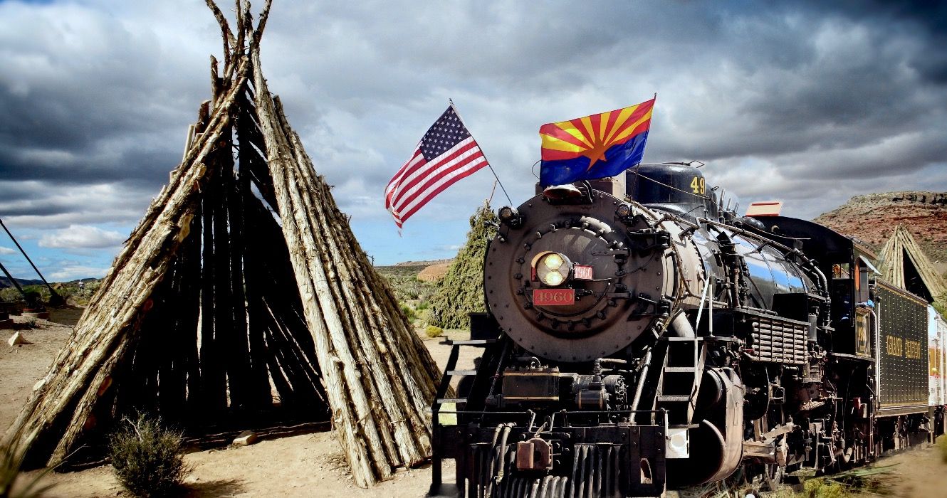 Old heritage train in Arizona, USA