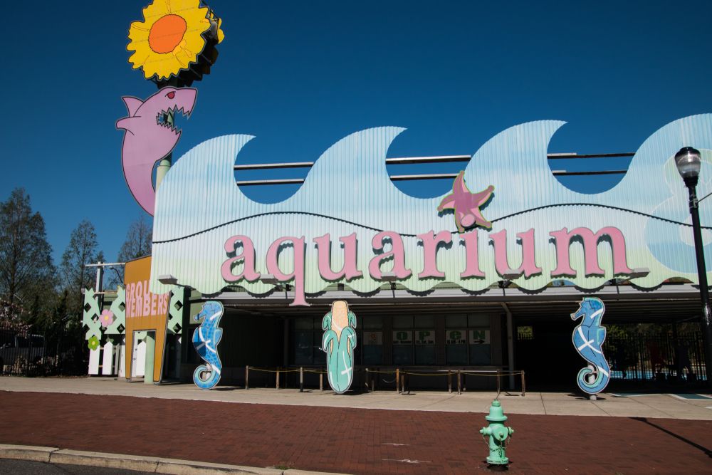 Entrance to the Camden Adventure Aquarium, NJ