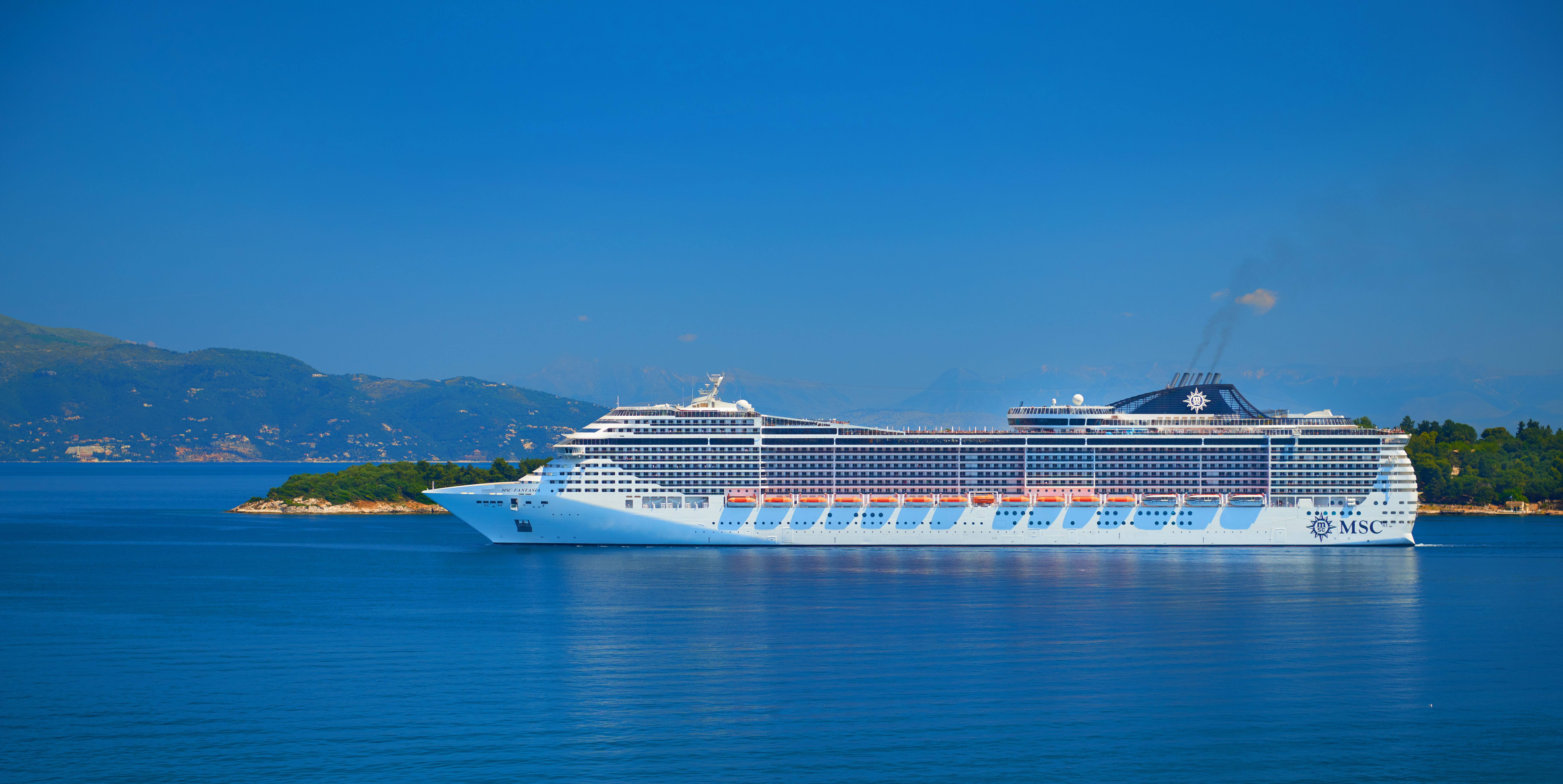 MSC Fantasia Cruise on Ionian Sea, Mediterranean